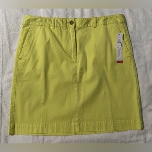 NWT Talbots Women’s The Weekend Chino Skirt - Size 12